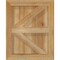Ekena Millwork Framed Board-n-Batten Shutters w/Z-Bar, Rough Sawn Western Red Cedar, 16 1/8W x 20H, PR RBF06Z16X020RWR - alternate 4
